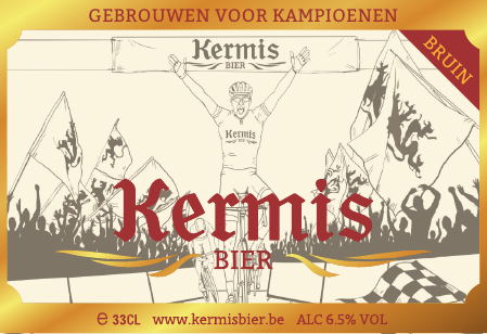Kermis Bruin original front label